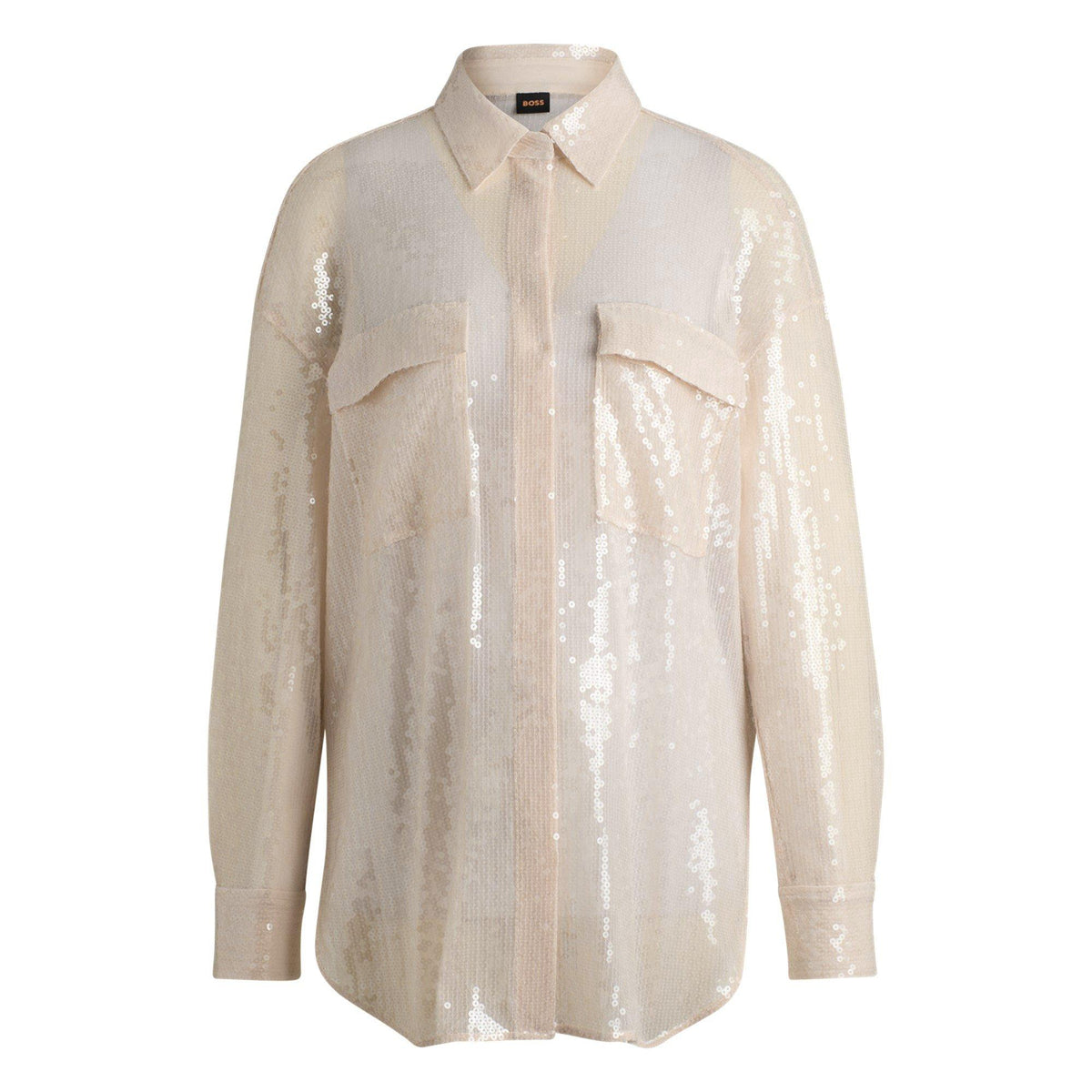Relaxed-Fit Sequined Blouse