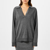 Extra Fine Wool Polo Top