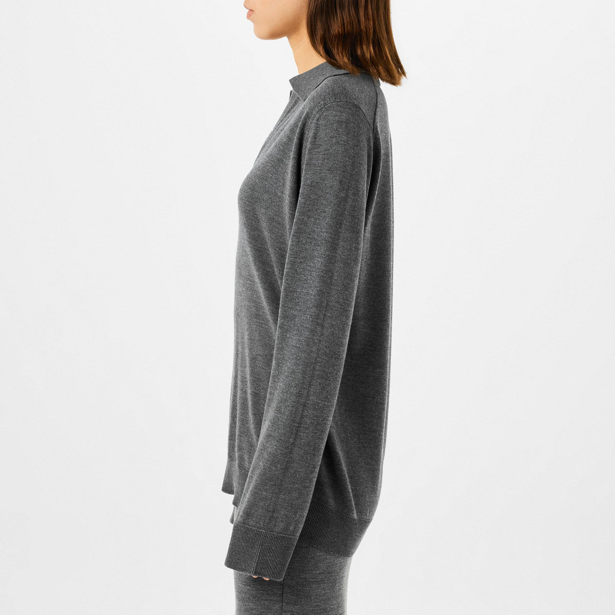 Extra Fine Wool Polo Top