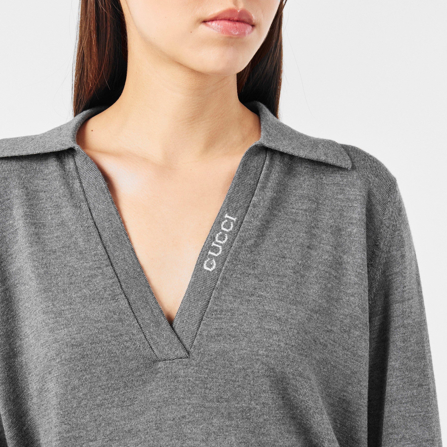 Extra Fine Wool Polo Top