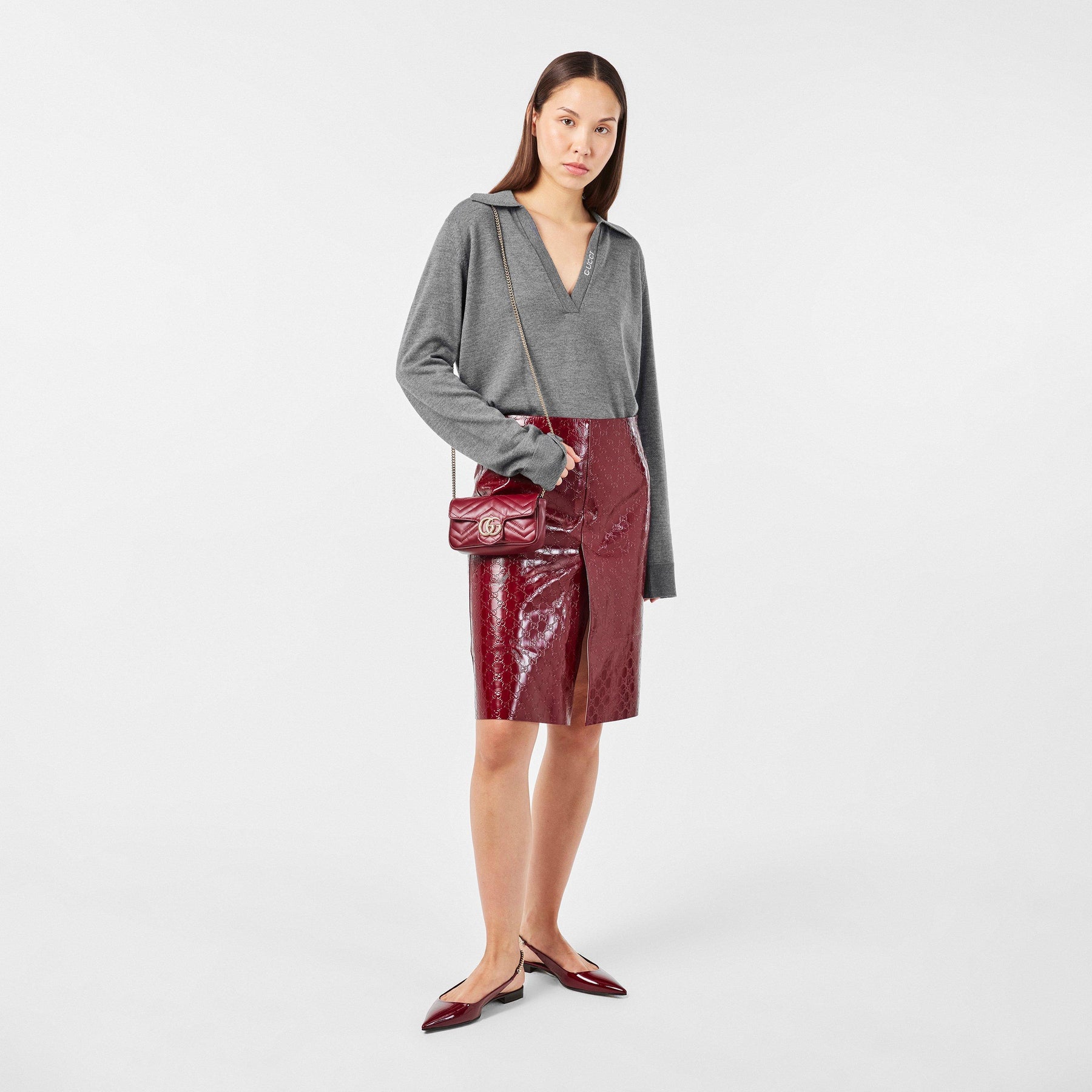 Extra Fine Wool Polo Top