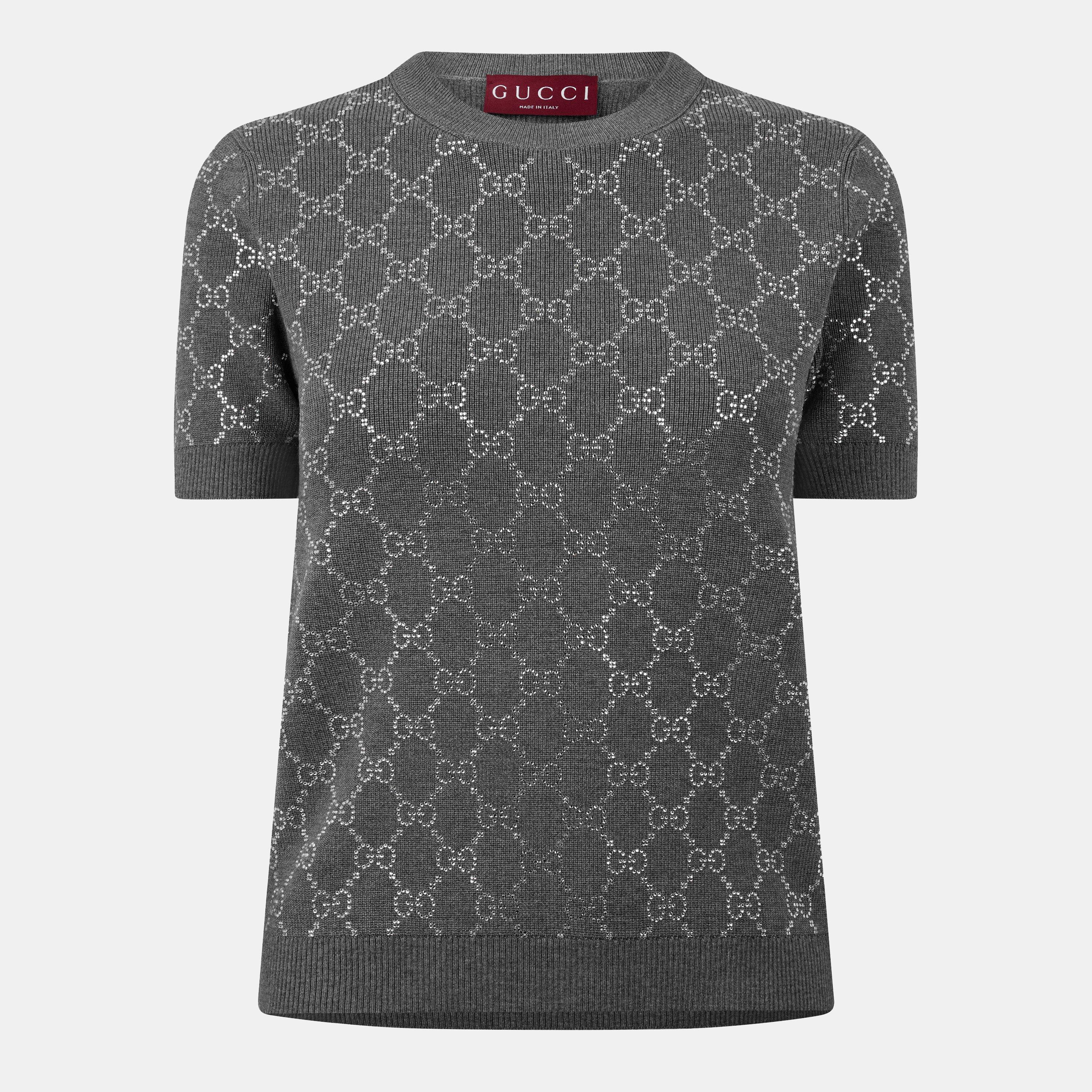 Monogram Crew Neck Jumper Top