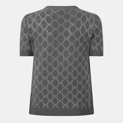 Monogram Crew Neck Jumper Top