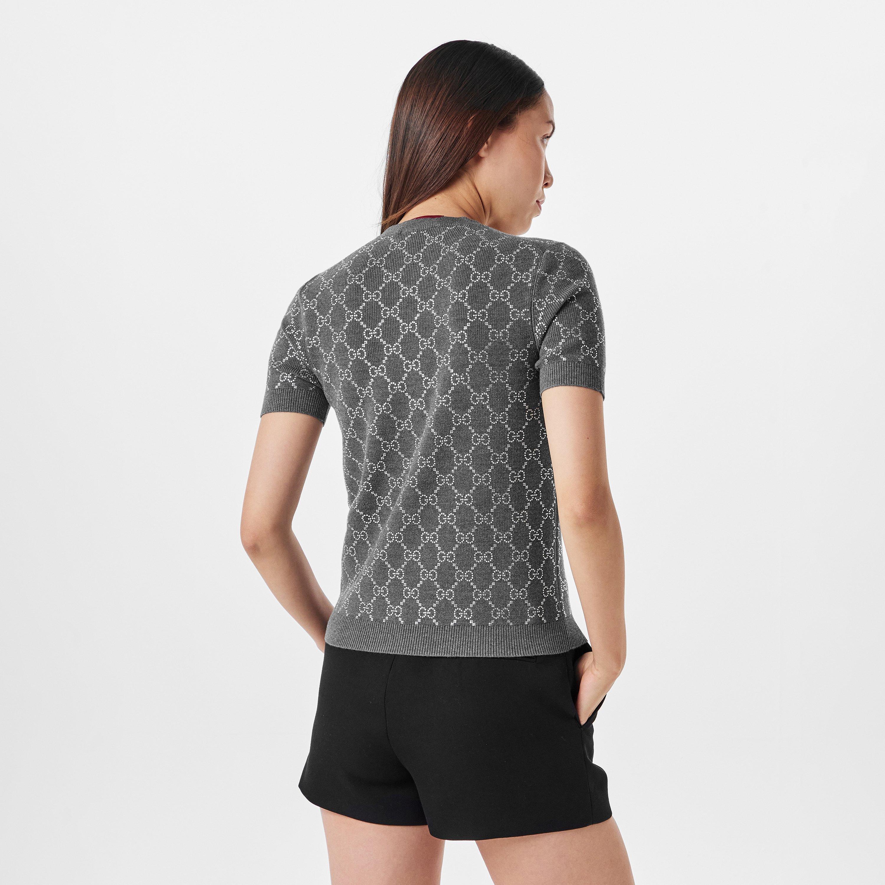 Monogram Crew Neck Jumper Top