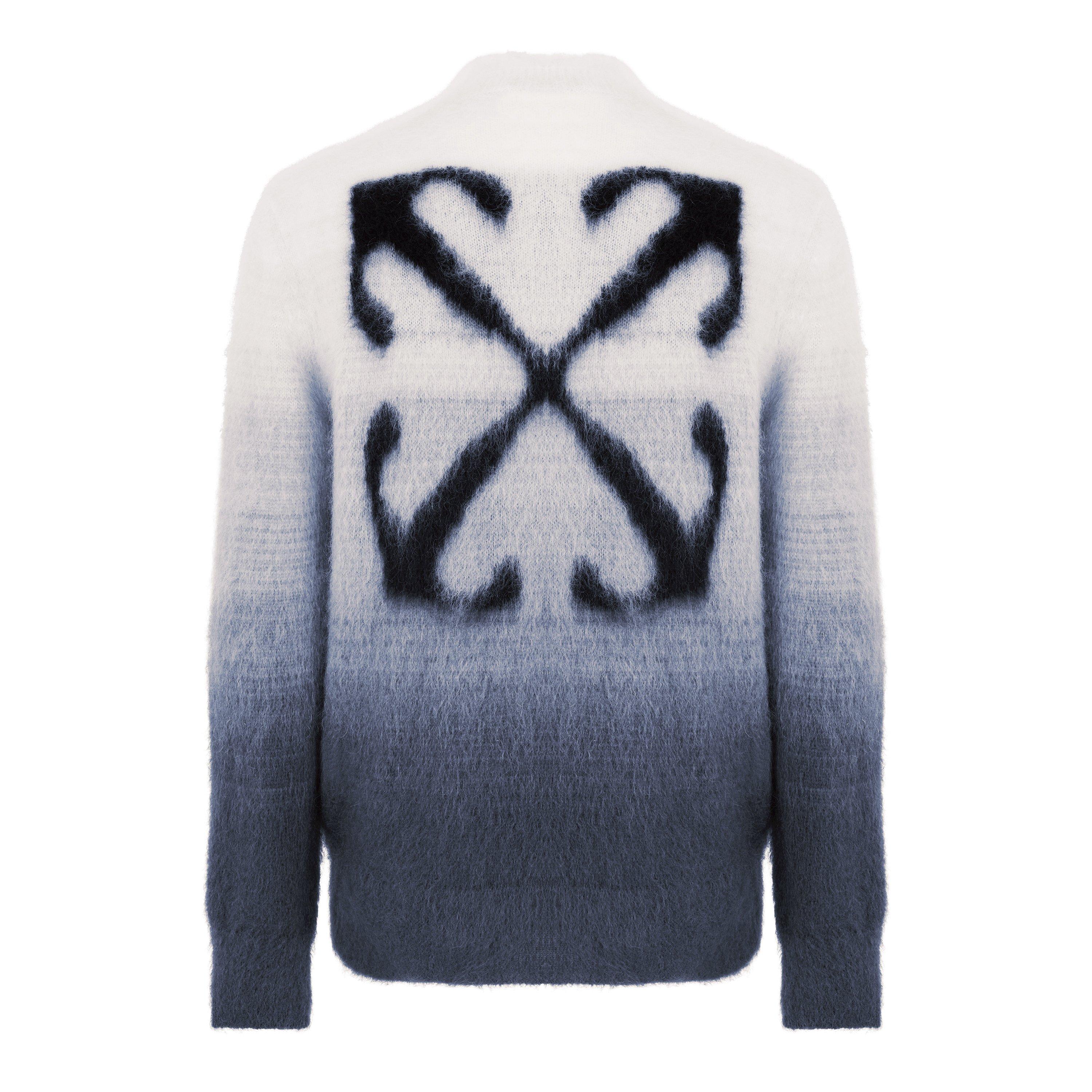 Men's  Mohair Knit Sweatshirt, Signature Arrows Motif
