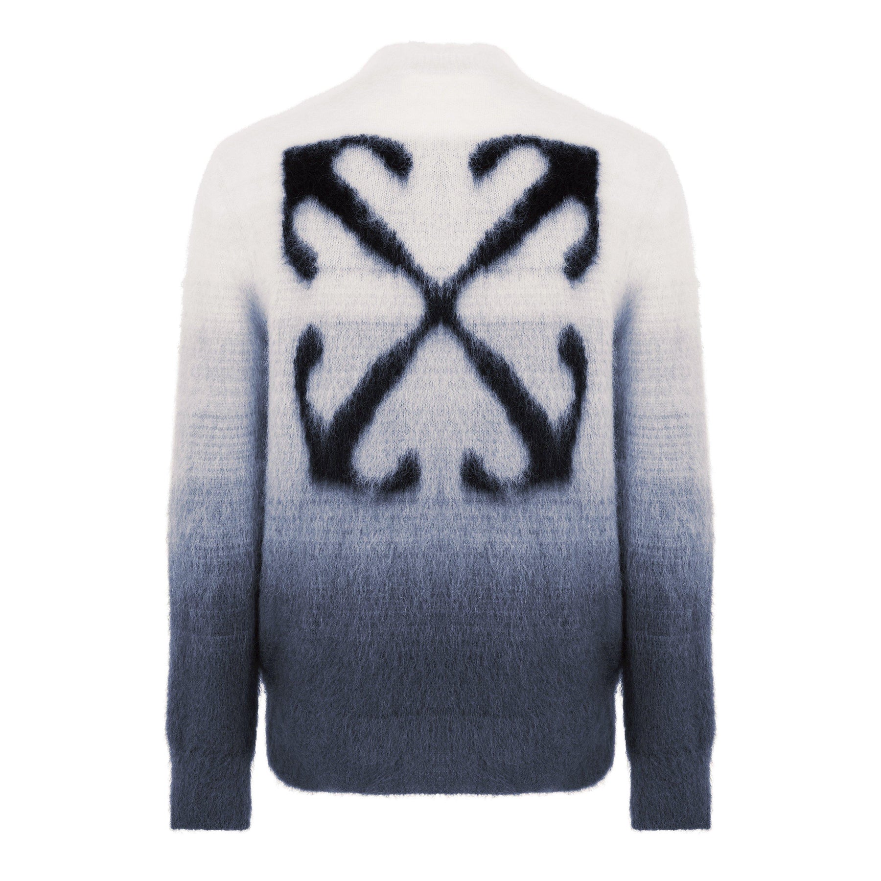 Men's  Mohair Knit Sweatshirt, Signature Arrows Motif