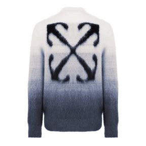 Men's  Mohair Knit Sweatshirt, Signature Arrows Motif