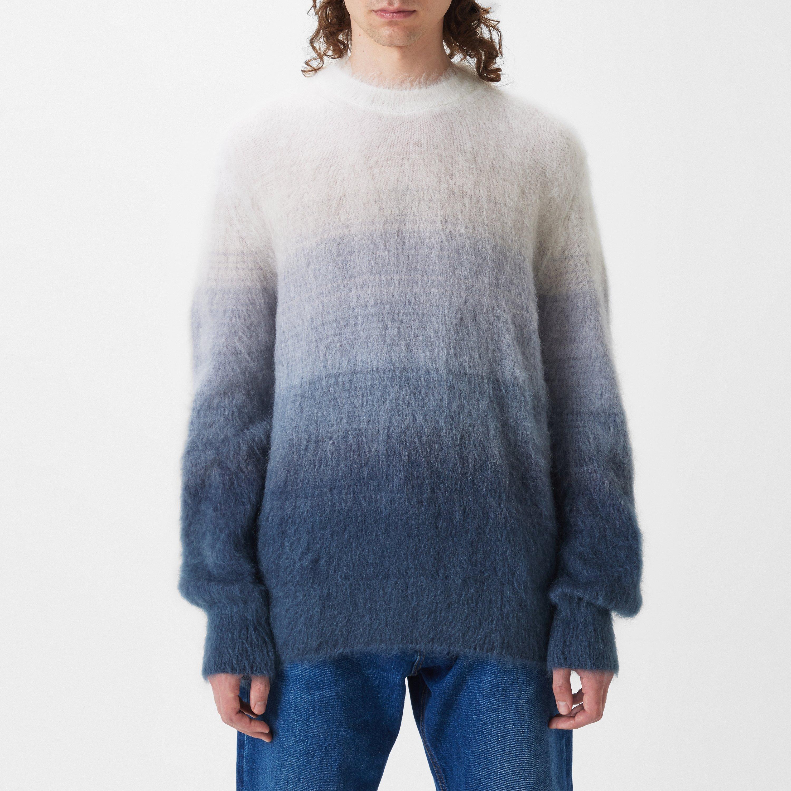 Men's  Mohair Knit Sweatshirt, Signature Arrows Motif