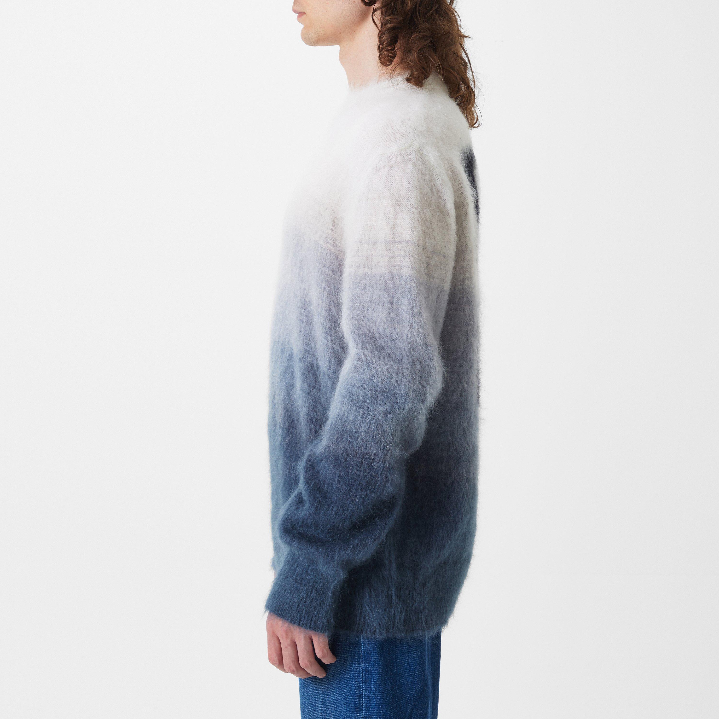 Men's  Mohair Knit Sweatshirt, Signature Arrows Motif