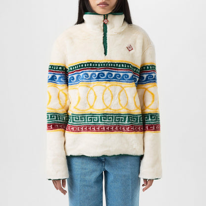Les Anneaux Fur Pullover Jacket