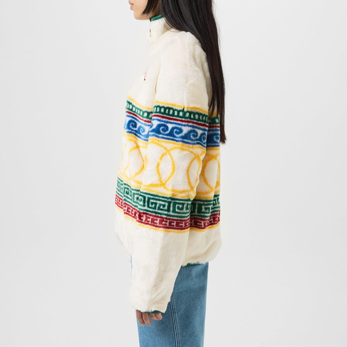Les Anneaux Fur Pullover Jacket