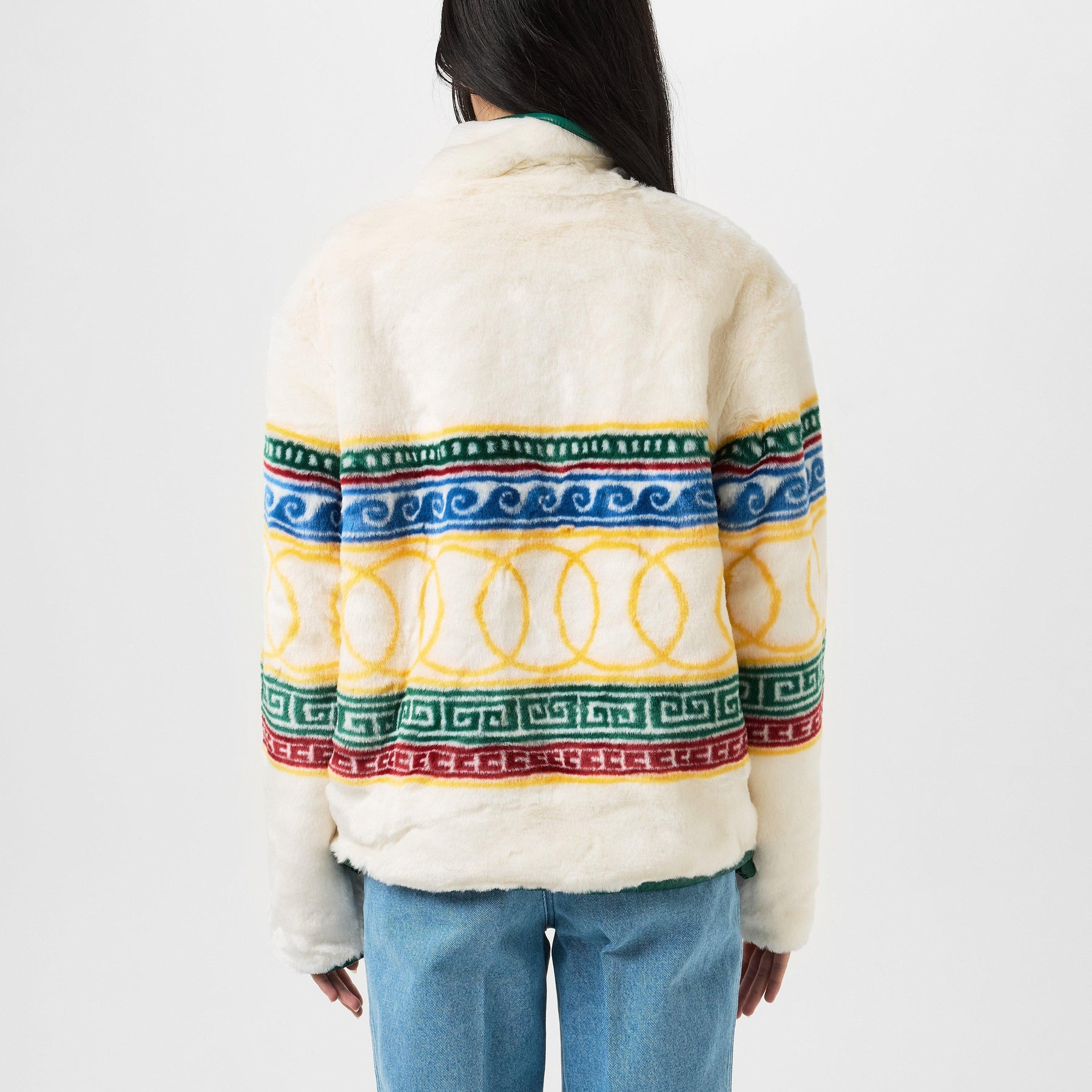 Les Anneaux Fur Pullover Jacket