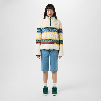 Les Anneaux Fur Pullover Jacket