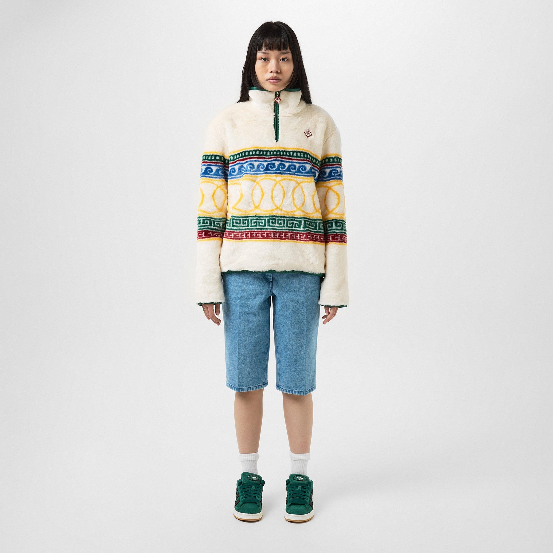 Les Anneaux Fur Pullover Jacket