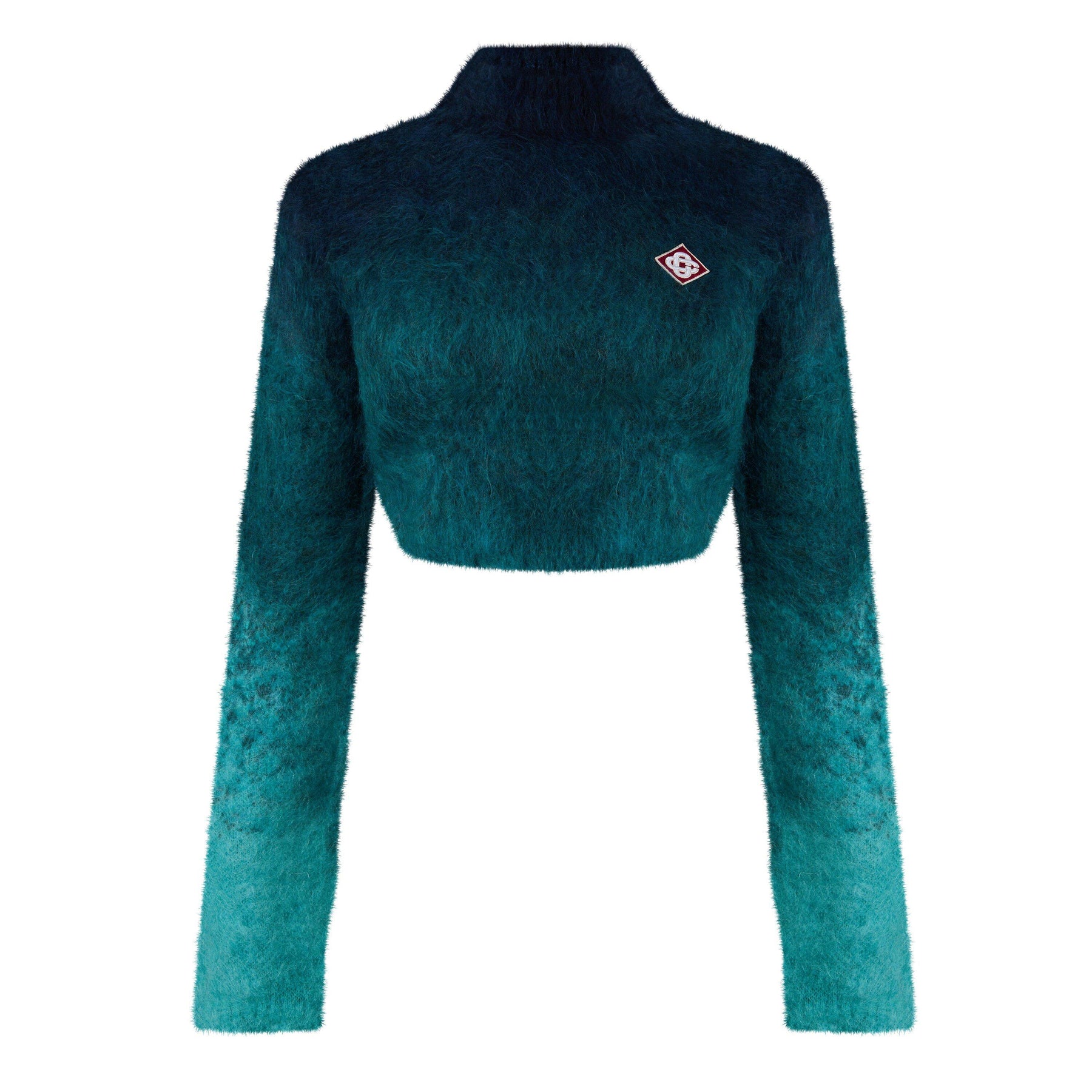 Gradient Mohair High Neck Jumper