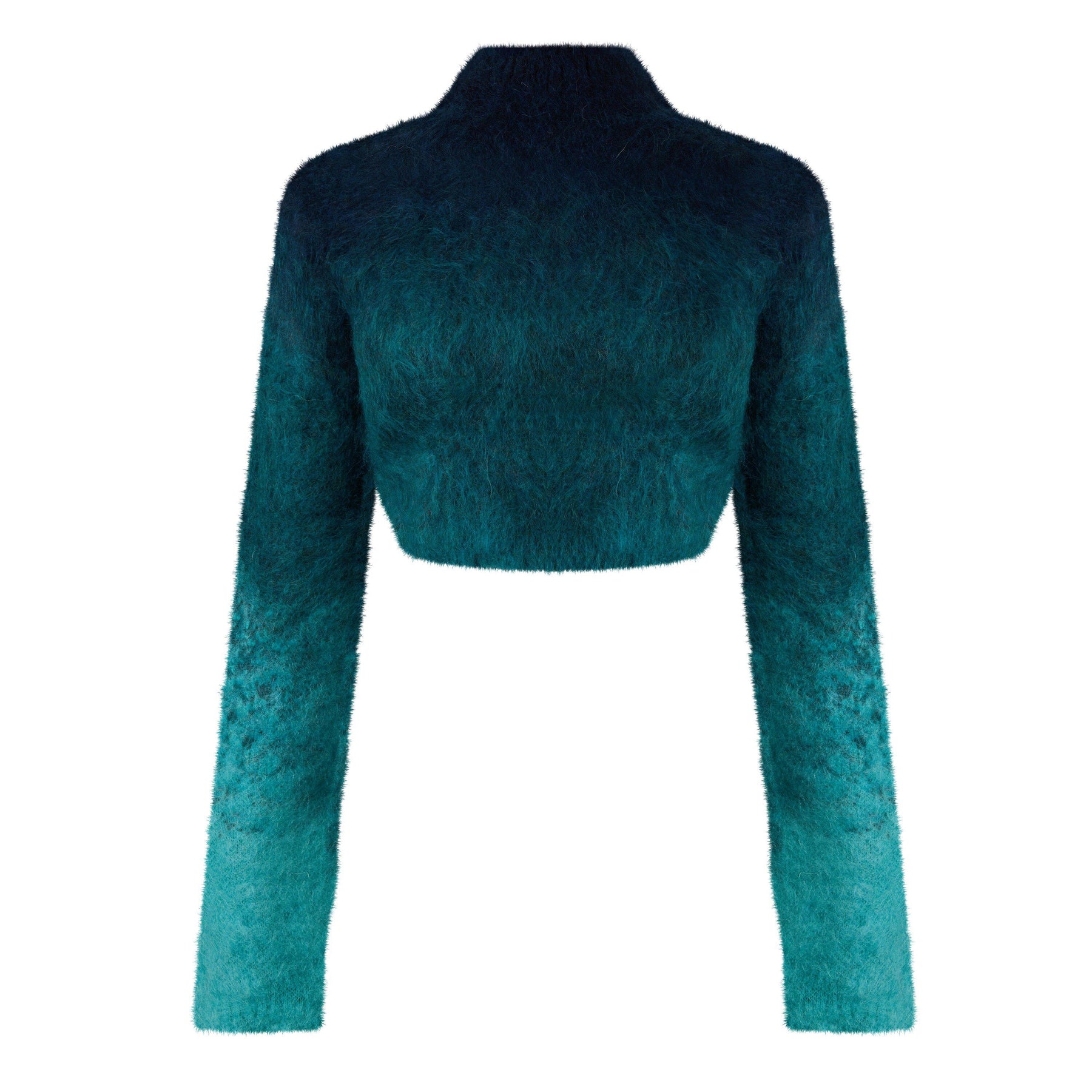 Gradient Mohair High Neck Jumper