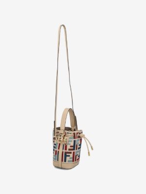 Fendi Mon Tresor FF-embroidered bucket bag