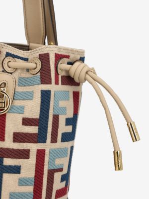 Fendi Mon Tresor FF-embroidered bucket bag