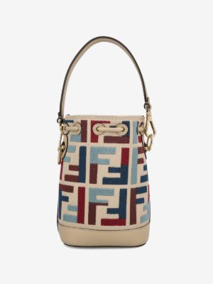 Fendi Mon Tresor FF-embroidered bucket bag