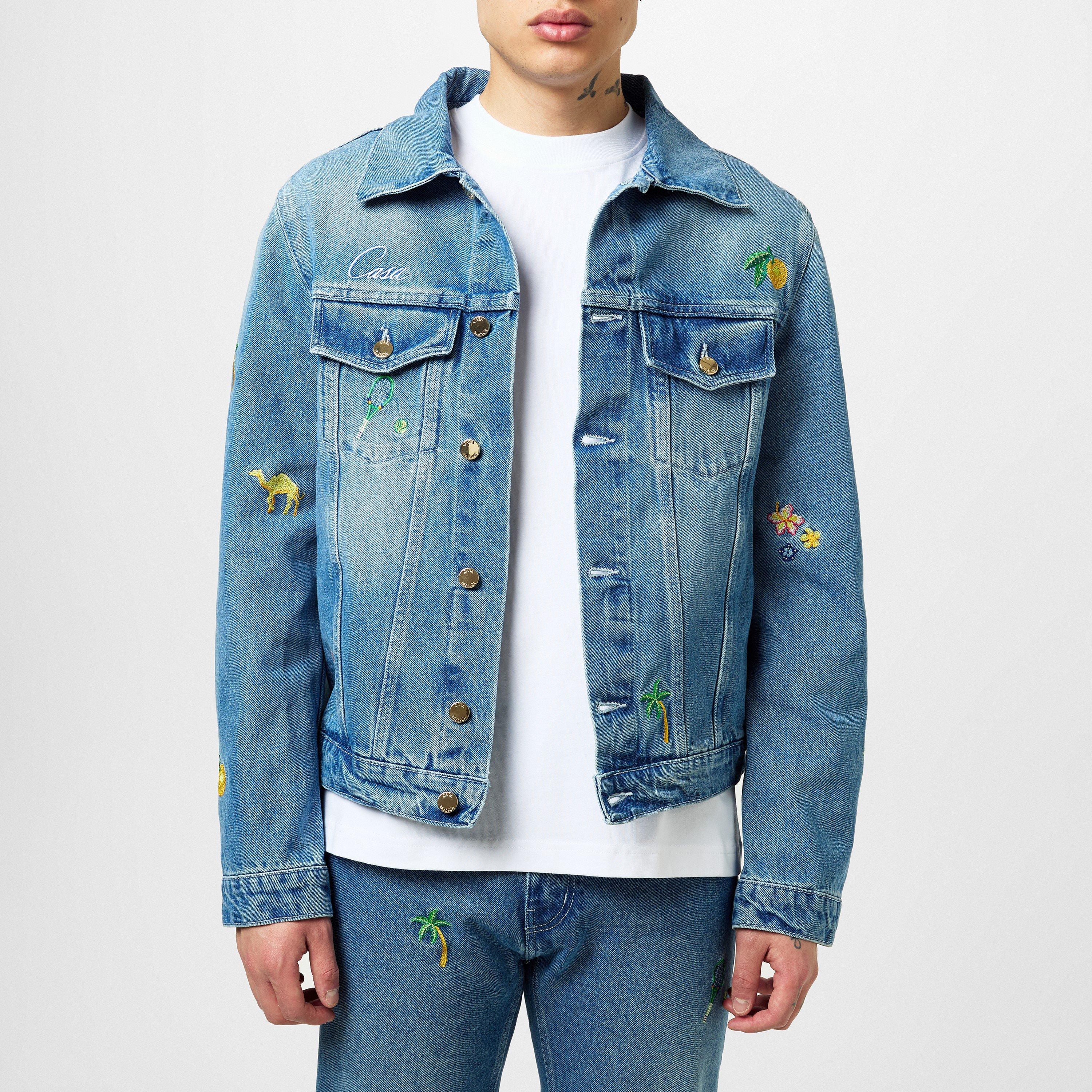 Denim Motif Jacket