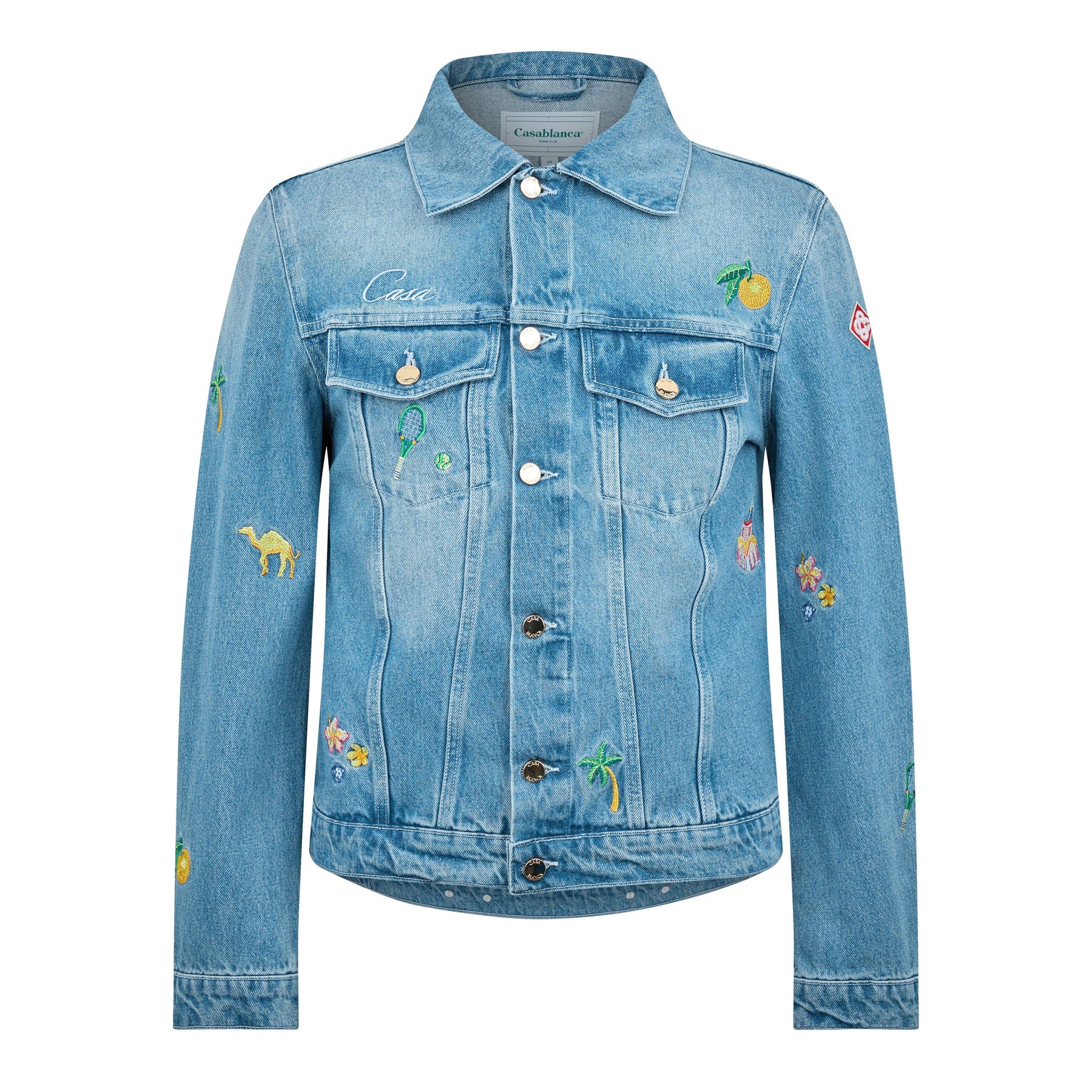 Denim Motif Jacket