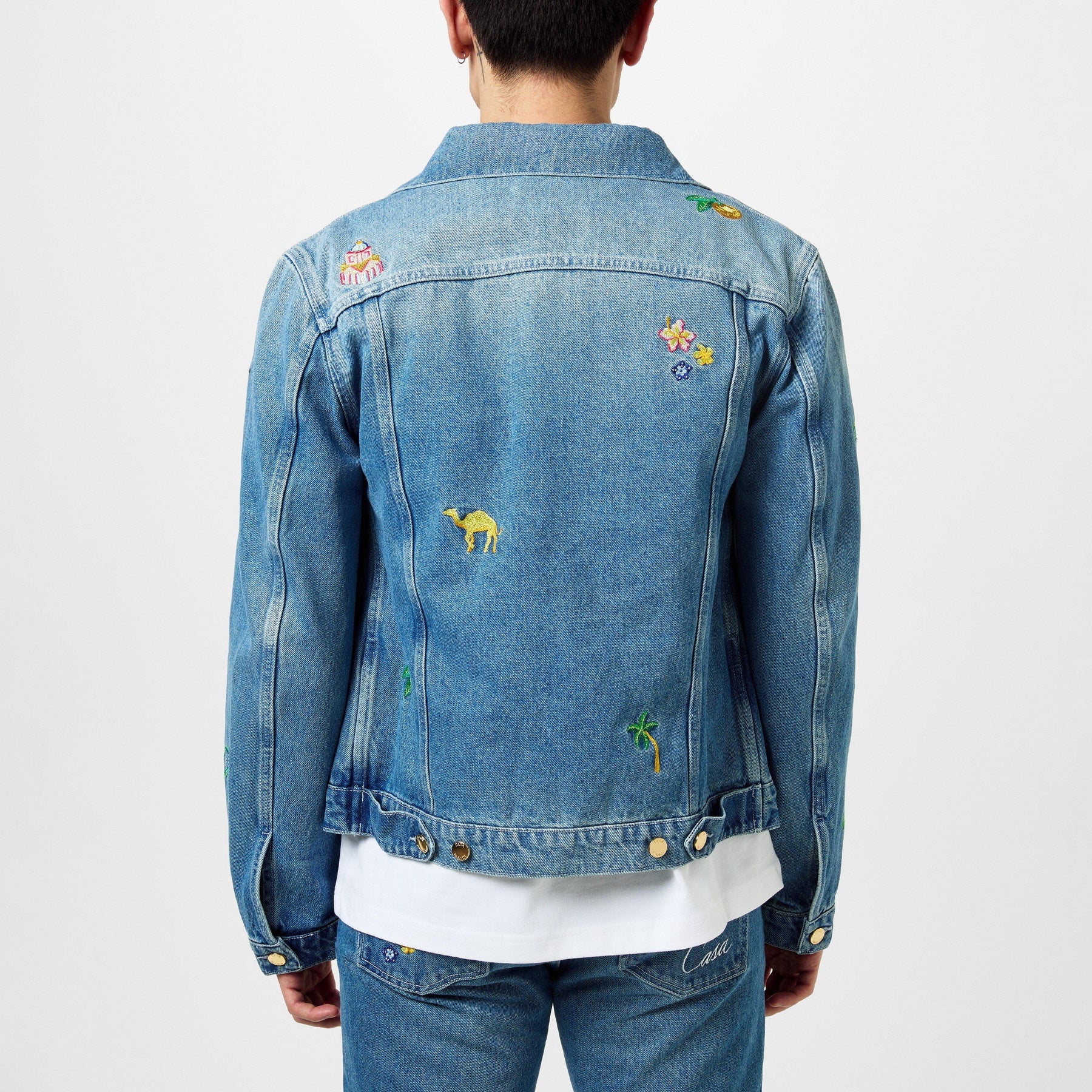 Denim Motif Jacket