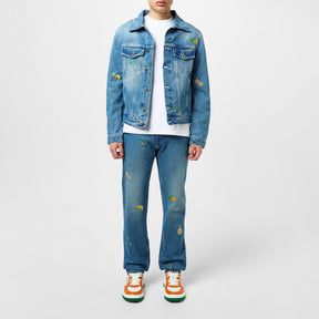 Denim Motif Jacket