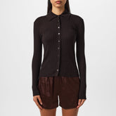 Polo Collar Knit Top