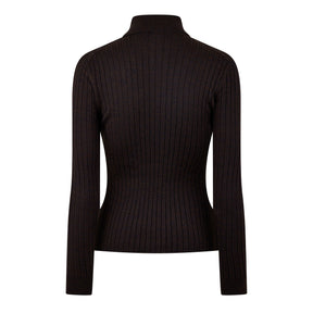 Polo Collar Knit Top