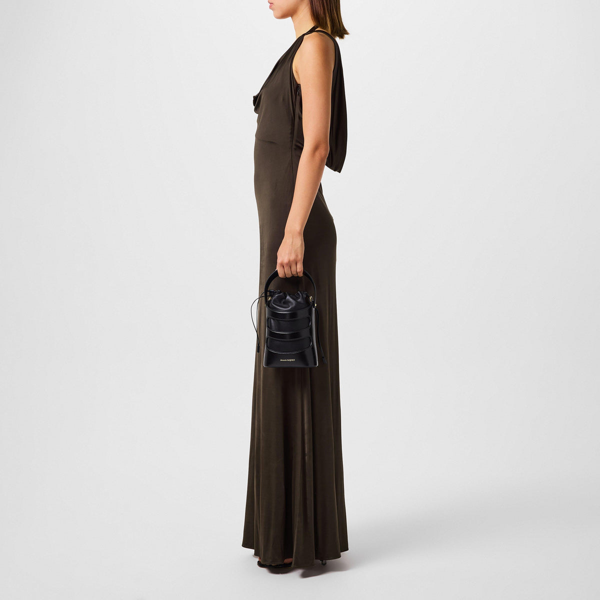 Cowl Neck Evening Dress