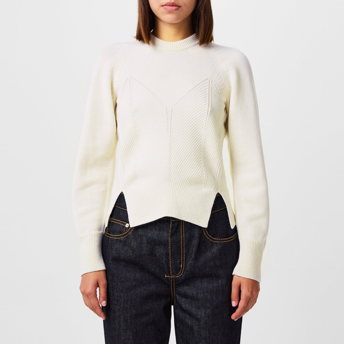 Cashmere-Blend Knit Sweater
