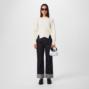 Cashmere-Blend Knit Sweater