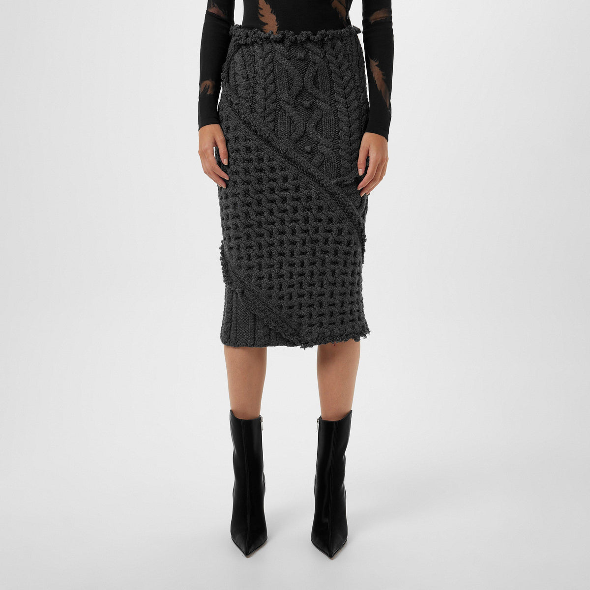 Knit Midi Skirt