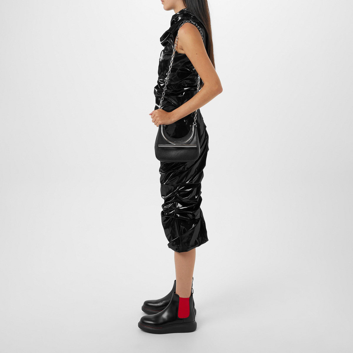 Evening Draped Midi Dress