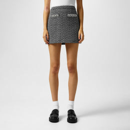 Herringbone Mini Skirt