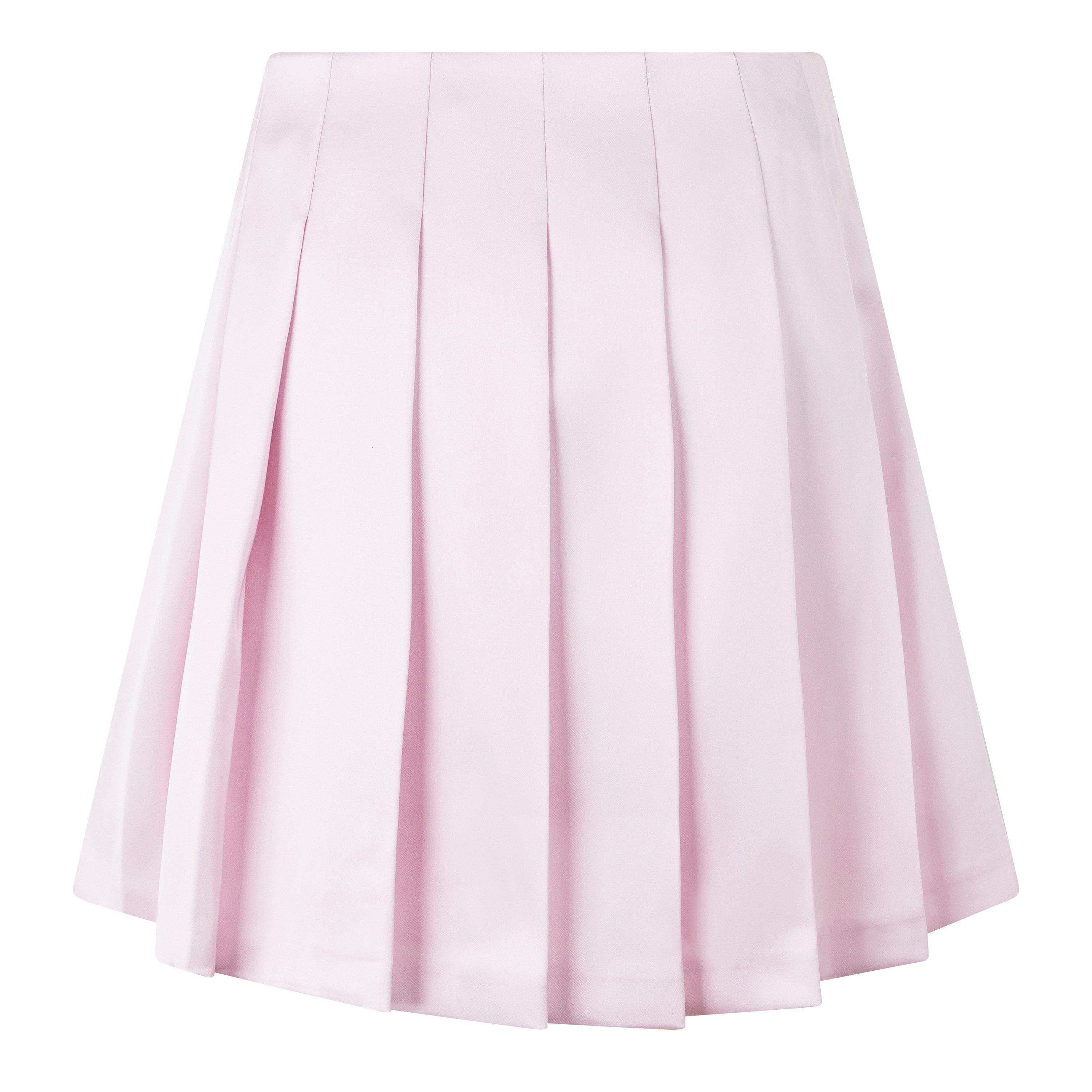 Satin Tailored Mini Skirt