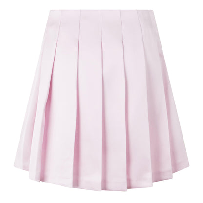 Satin Tailored Mini Skirt