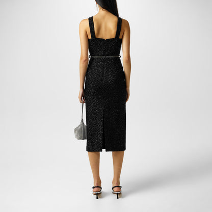 Tinsel Boucle Maxi Dress