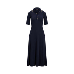 Cotton-Blend Polo Dress