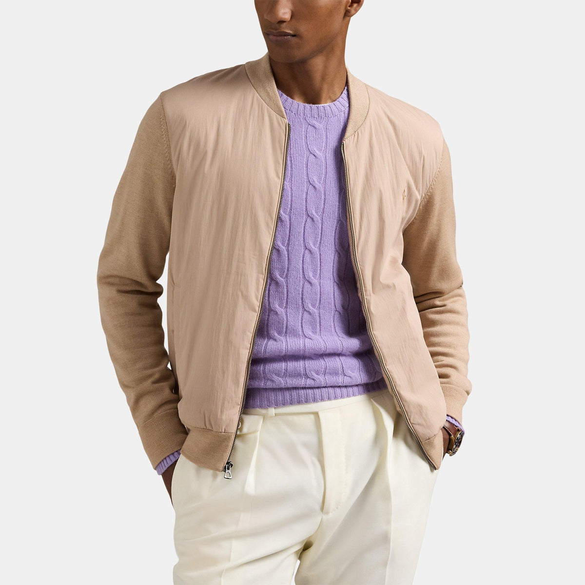 Hybrid Wool Bomber Jacket