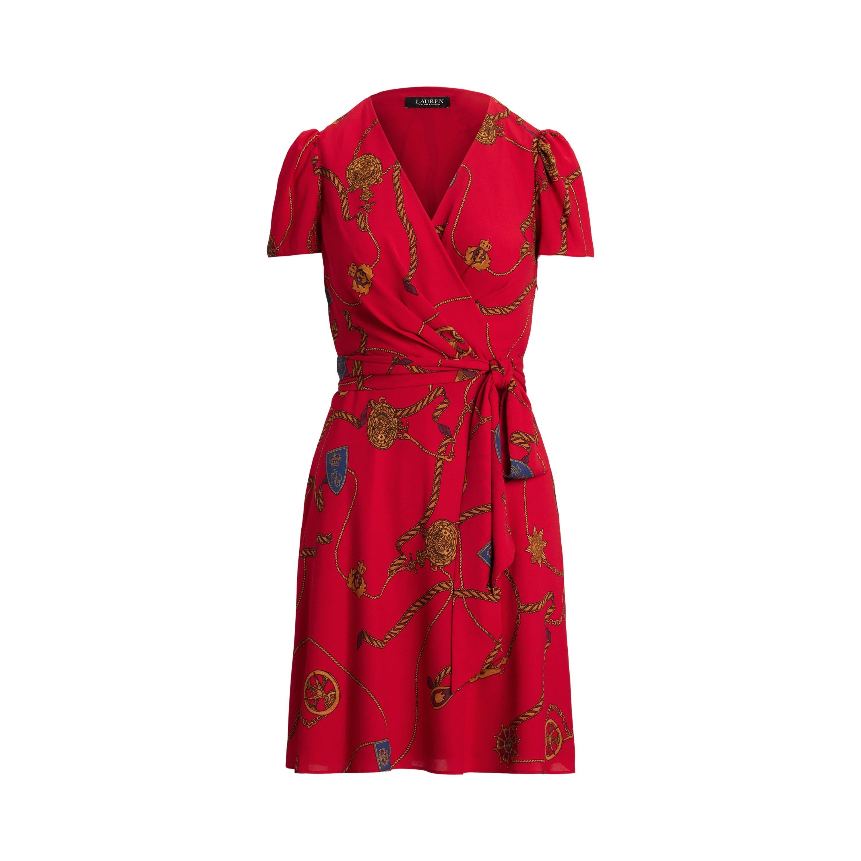 Belted Georgette Mini Dress