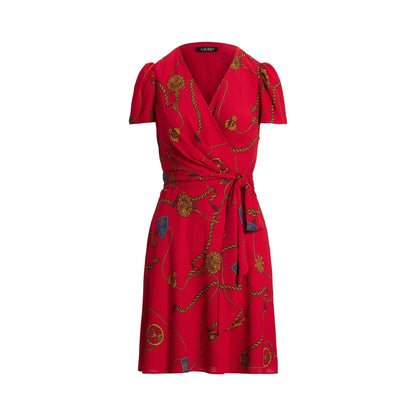Belted Georgette Mini Dress