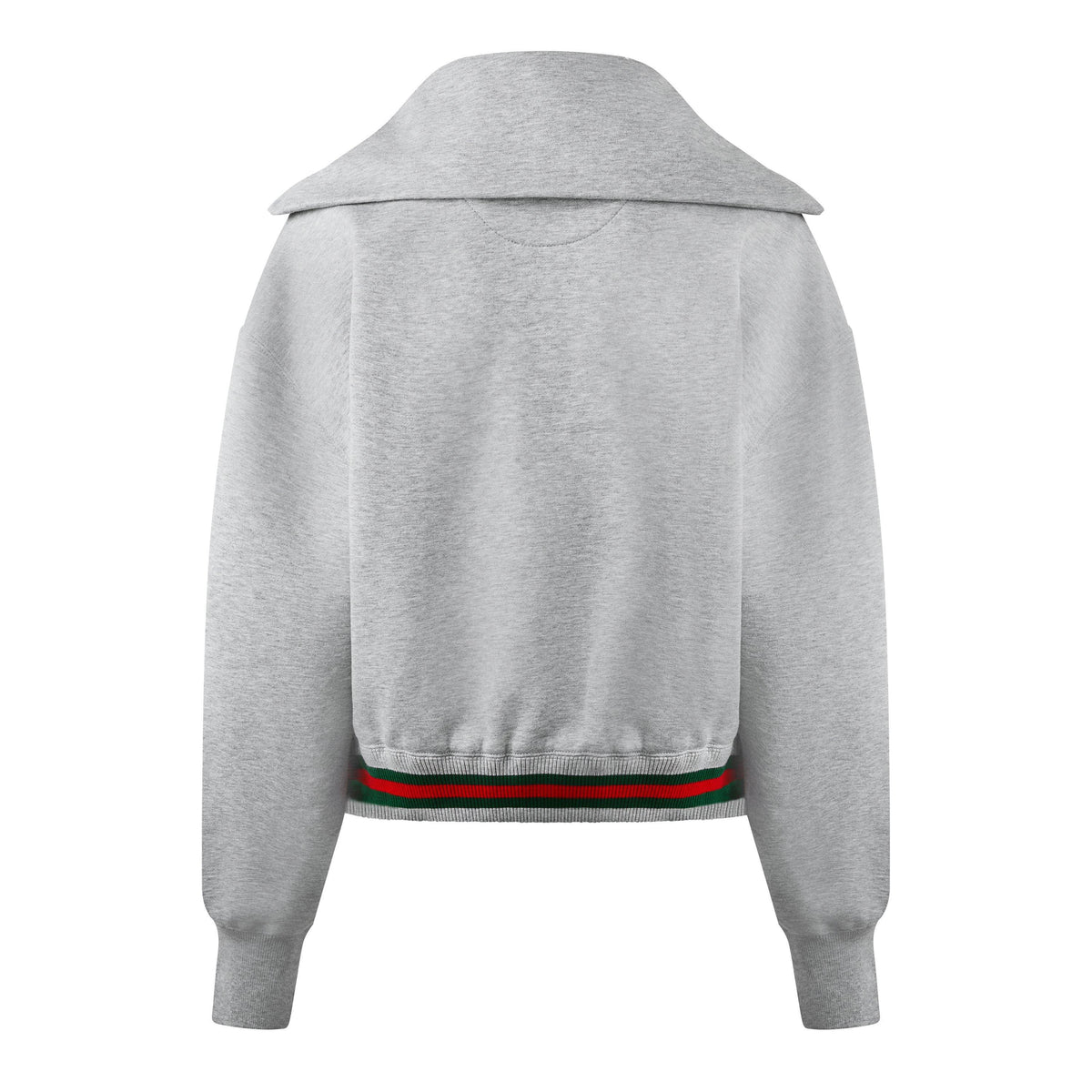 Cropped Web Half-Zip Jumper