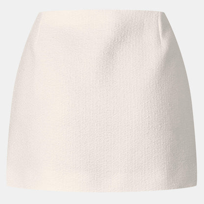 Interlocking G Wool Blend Boucle Miniskirt
