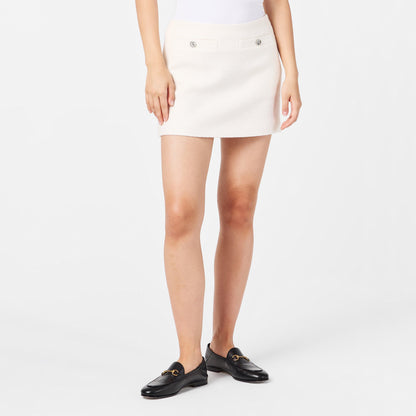 Interlocking G Wool Blend Boucle Miniskirt