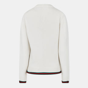 Wool & Cashmere Jumper With Web