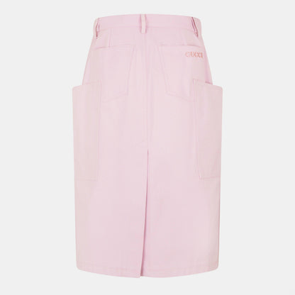 Canvas Midi Skirt