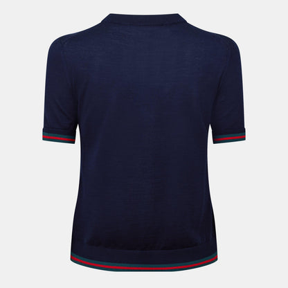 Crew Neck Knitted Wool Jumper