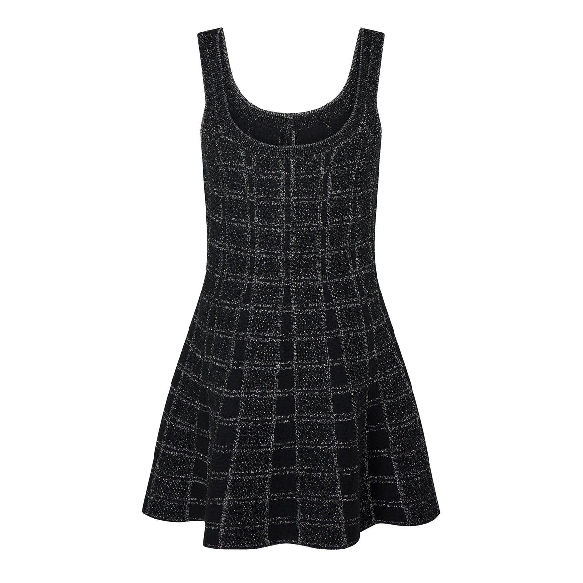 Lamé Button Dress