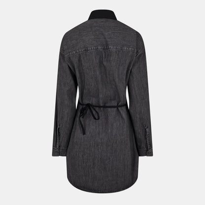 Structured Button-Down Shirt Dress